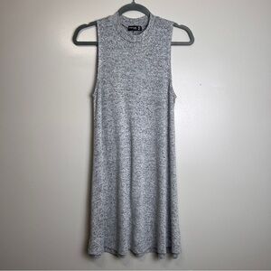 Popular Basics Gray Knit Sweater Dress Above Knee,  Size L (small-medium) EUC